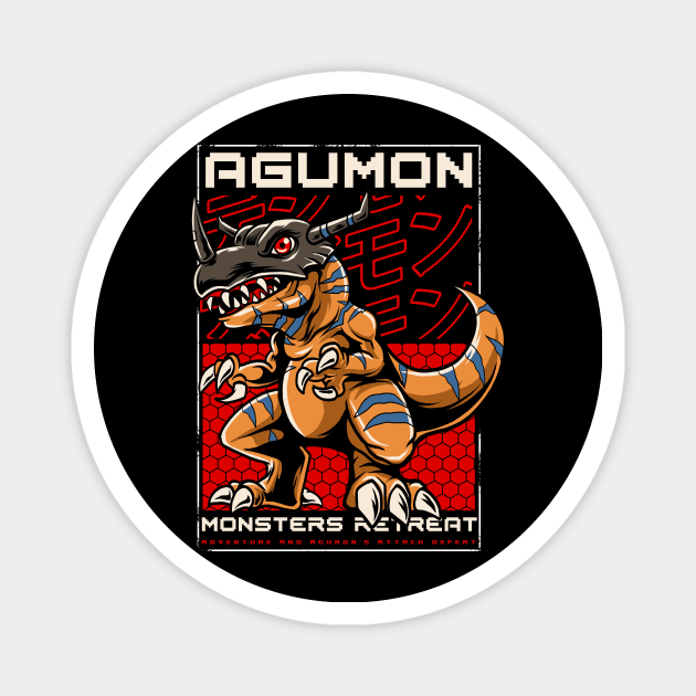 Agumon Fan Art Magnet by Harrisaputra